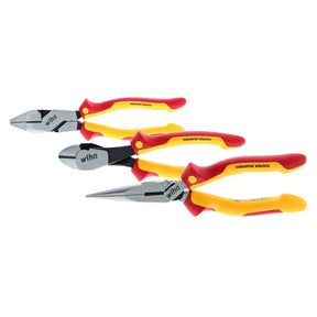 3 Piece Insulated Industrial Grip Pliers and Cutters Set