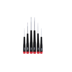 6 Piece Precision Slotted Screwdriver Set - Metric