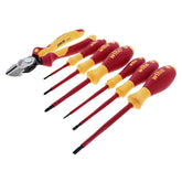 Wiha 32942 7 Piece Insulated BiCut Compound Cutters and Screwdriver Set