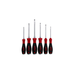 Wiha 53096 6 Piece SoftFinish X Heavy Duty Slotted and Phillips Screwdriver Set