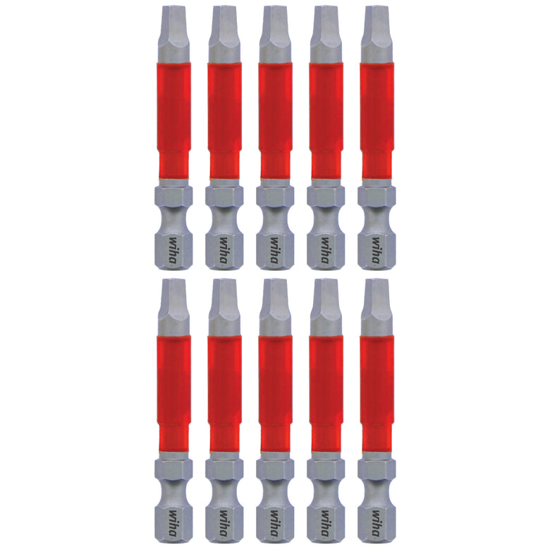 MaxxTor Impact Power Bit Square #3 x 49mm - 10 Pack