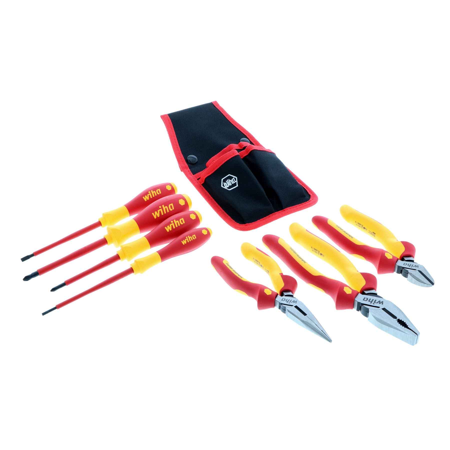 Wiha 32985 Insulated Industrial Pliers/Drivers Set