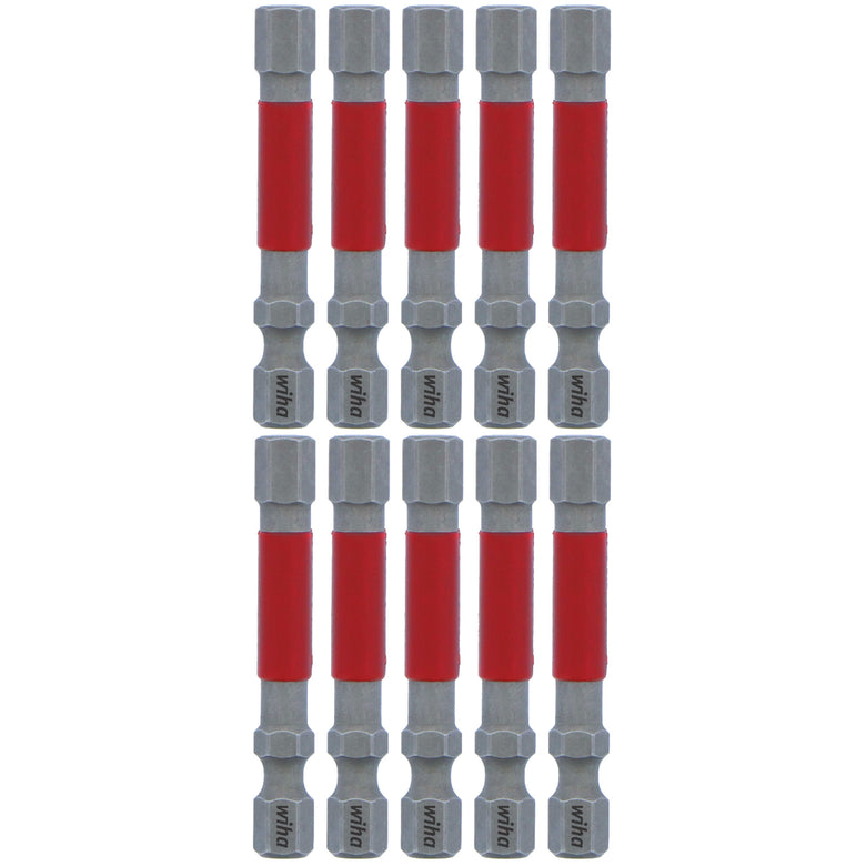 MaxxTor Impact Power Bit Hex 1/4" x 49mm - 10 Pack