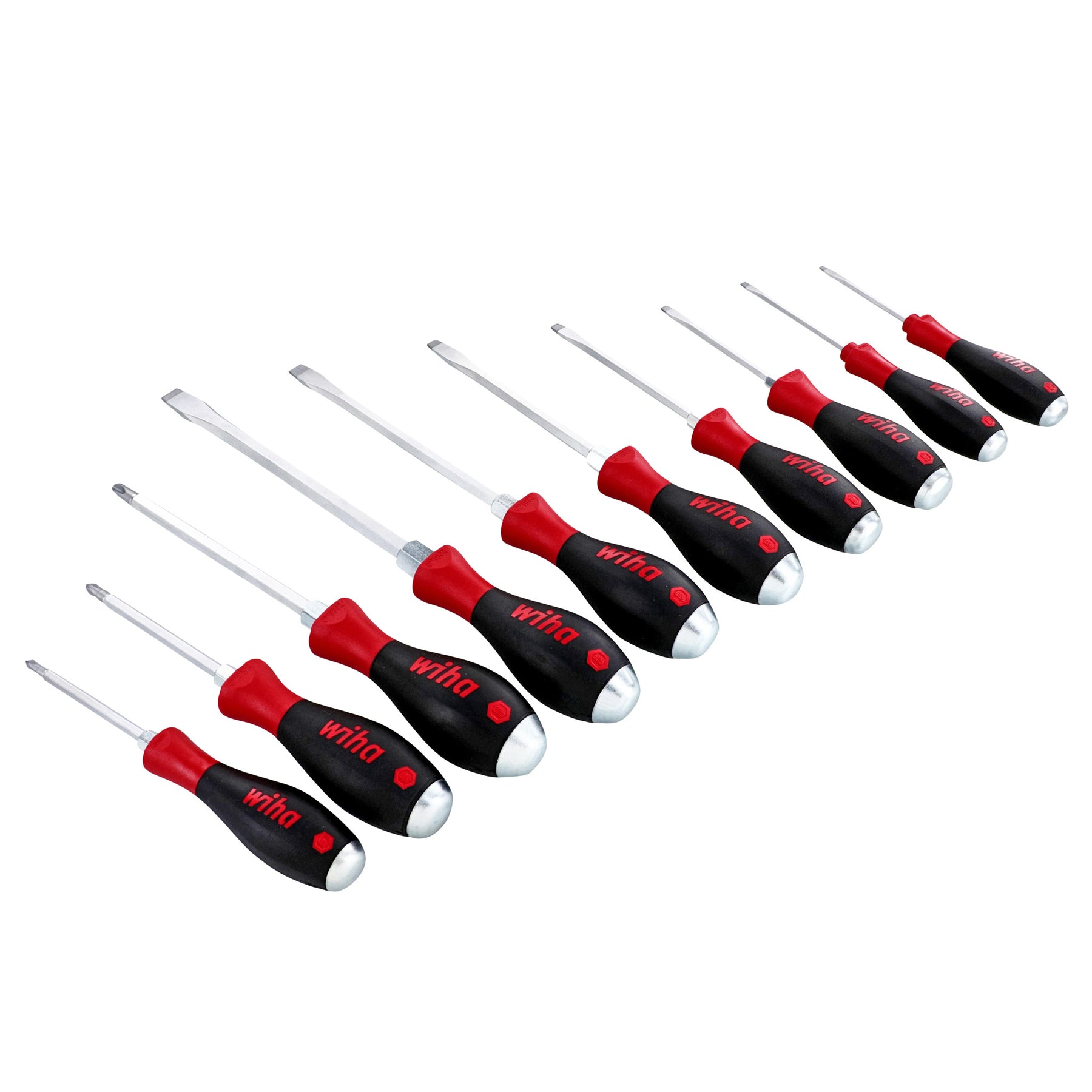 10 Piece SoftFinish X Heavy Duty Slotted and Phillips Screwdriver Set