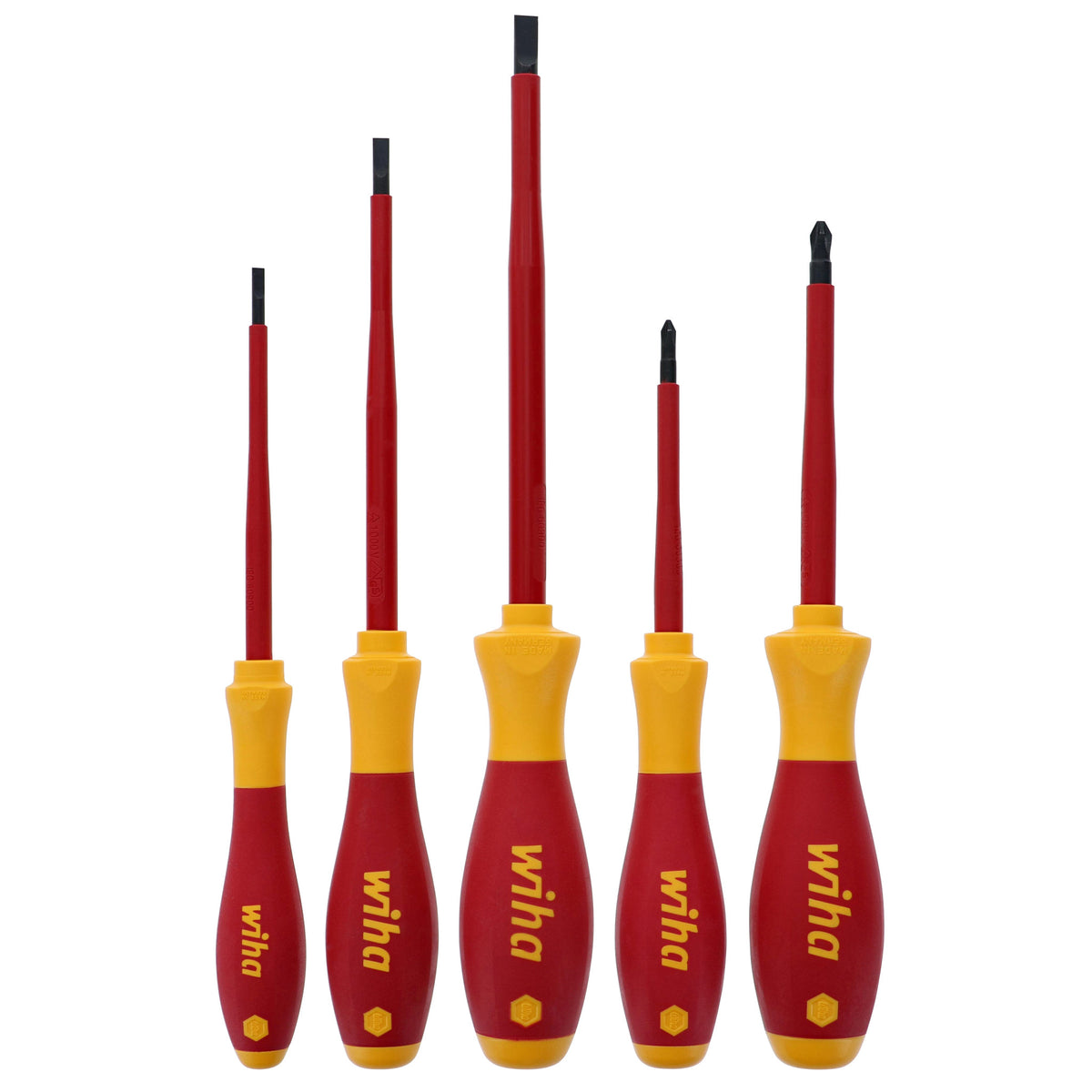 Wiha 32194 5 Piece Insulated SlimLine Screwdriver Set