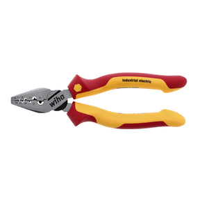Wiha 32945 Insulated Industrial Crimping Pliers 7"