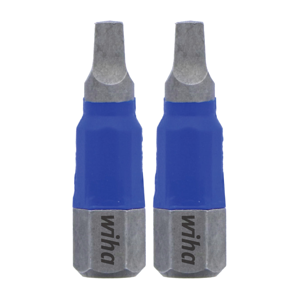 Wiha 70025 TerminatorBlue Impact Bit Square #2 - 1 Inch - 2 Pack