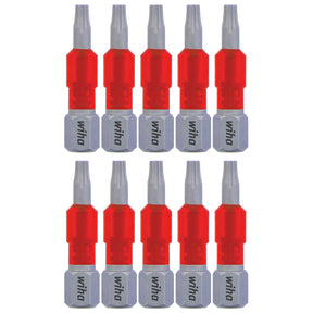Wiha 76510 MaxxTor Impact Insert Bit Torx T10 - 29mm - 10 Pack