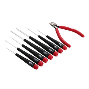 8 Piece Precision Slotted and Phillips Screwdrivers and Diagnal Cutters Set