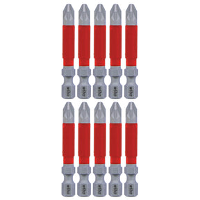 MaxxTor Impact Bit Pozidriv #2 x 49mm - 10 Pack